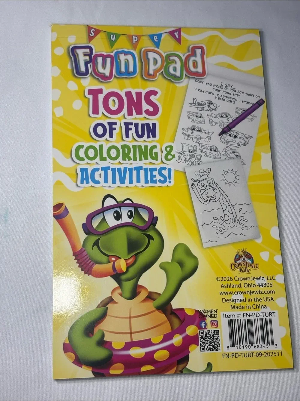 2 New Crayola Confetti Crayons & Super Fun Pad Kids Activity Set - Yellow
